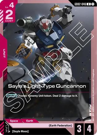 Image of Sayla's Light-Type Guncannon (GD02-046) - Dual Impact