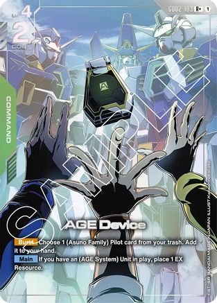 Image of AGE Device (R+) (GD02-103) - Dual Impact Holofoil