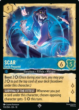 Image of Scar - Eerily Prepared (153/204) - Whispers in the Well Holofoil