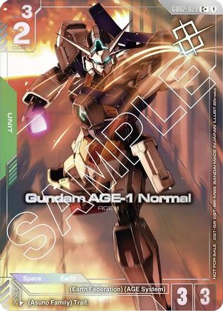 Image of Gundam AGE-1 Normal (Store Tournament Winner Pack 02) (GD02-029) - Gundam Promotional Cards Holofoil