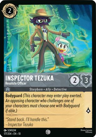 Image of Inspector Tezuka - Resolute Officer (177/204) - Whispers in the Well Cold Foil