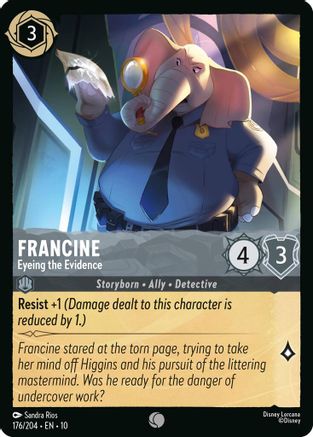 Image of Francine - Eyeing the Evidence (176/204) - Whispers in the Well Cold Foil
