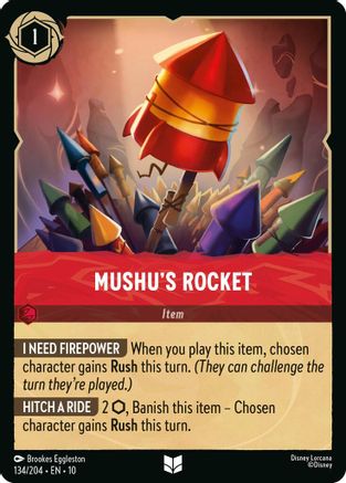 Image of Mushu's Rocket (134/204) - Whispers in the Well Cold Foil