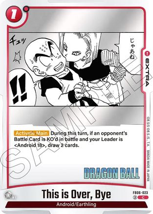 Image of This is Over, Bye (FB06-023) - Manga Booster 02 Holofoil