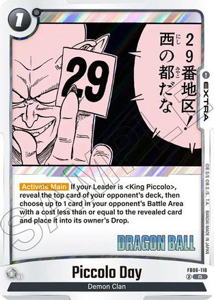 Image of Piccolo Day (FB06-118) - Manga Booster 02 Holofoil