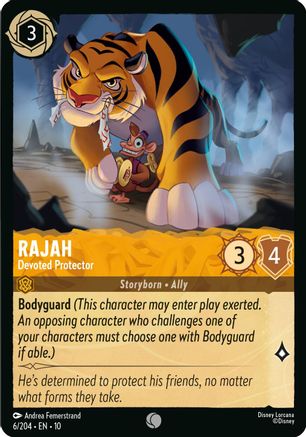 Image of Rajah - Devoted Protector (6/204) - Whispers in the Well Cold Foil