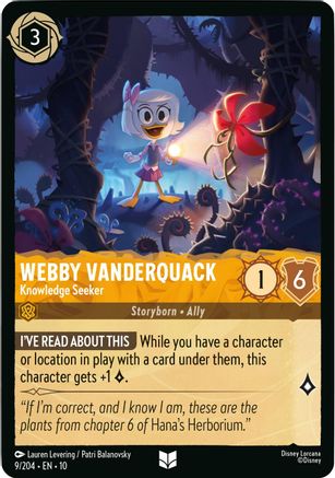 Image of Webby Vanderquack - Knowledge Seeker (9/204) - Whispers in the Well Cold Foil