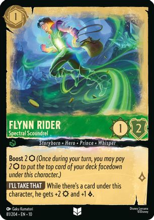 Image of Flynn Rider - Spectral Scoundrel (81/204) - Whispers in the Well Holofoil