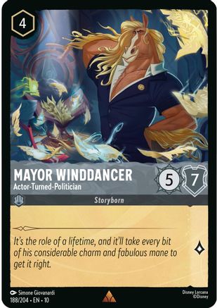 Image of Mayor Winddancer - Actor-Turned-Politician (188/204) - Whispers in the Well Cold Foil