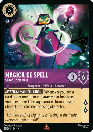 Image of Magica De Spell - Spiteful Sorceress (52/204) - Whispers in the Well Cold Foil