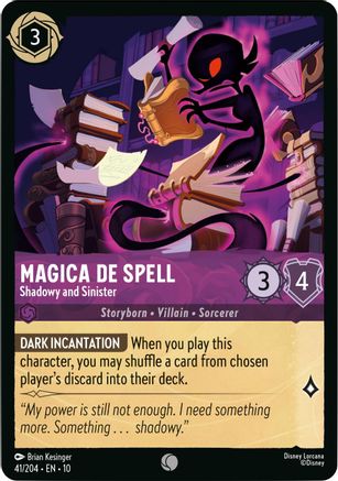 Image of Magica De Spell - Shadowy and Sinister (41/204) - Whispers in the Well Cold Foil