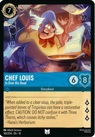 Image of Chef Louis - In Over His Head (140/204) - Whispers in the Well Cold Foil