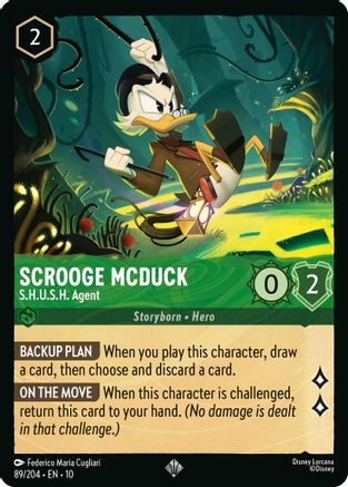 Image of Scrooge McDuck - S.H.U.S.H. Agent (89/204) - Whispers in the Well Cold Foil