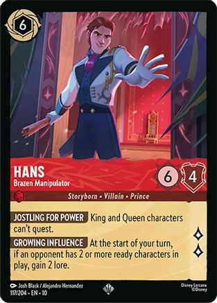 Image of Hans - Brazen Manipulator (117/204) - Whispers in the Well Cold Foil