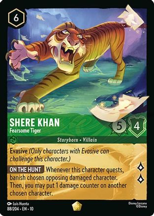 Image of Shere Khan - Fearsome Tiger (88/204) - Whispers in the Well