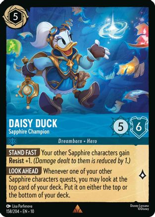 Image of Daisy Duck - Sapphire Champion (158/204) - Whispers in the Well Cold Foil