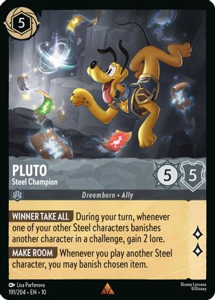 Image of Pluto - Steel Champion (191/204) - Whispers in the Well Cold Foil