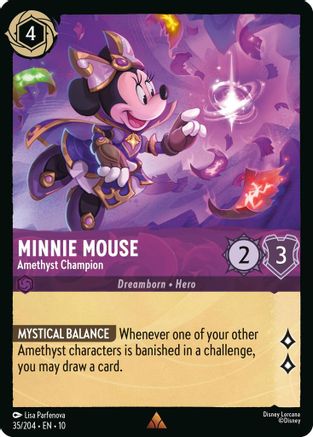 Image of Minnie Mouse - Amethyst Champion (35/204) - Whispers in the Well