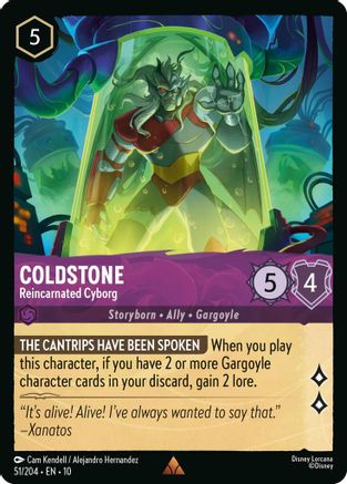 Image of Coldstone - Reincarnated Cyborg (51/204) - Whispers in the Well Cold Foil