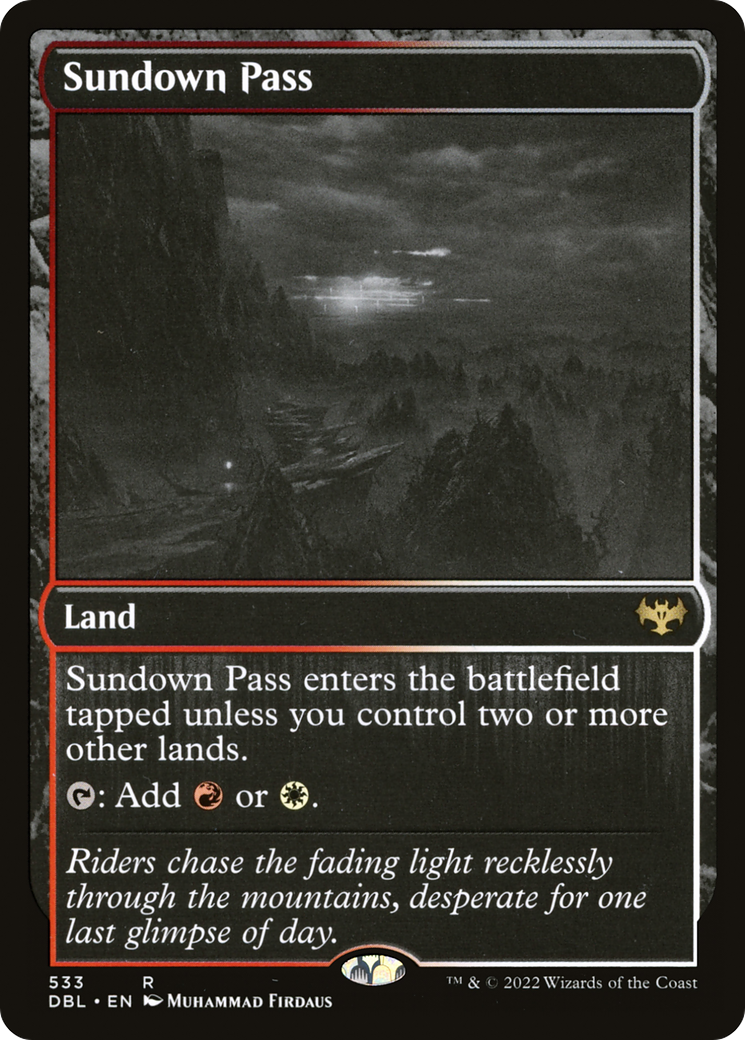 Image of Sundown Pass (DBL-533) - Innistrad: Double Feature