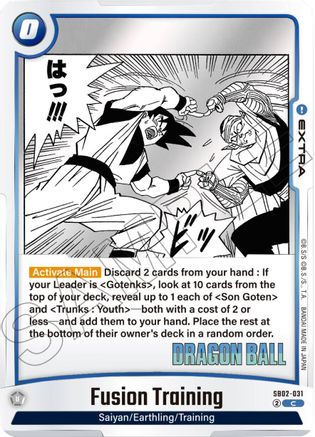 Image of Fusion Training (SB02-031) - Manga Booster 02 Holofoil