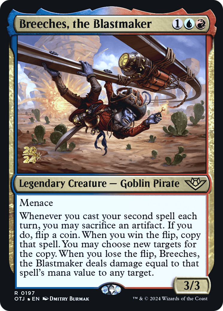 Image of Breeches, the Blastmaker (PRE-197) - Outlaws of Thunder Junction Promos Foil