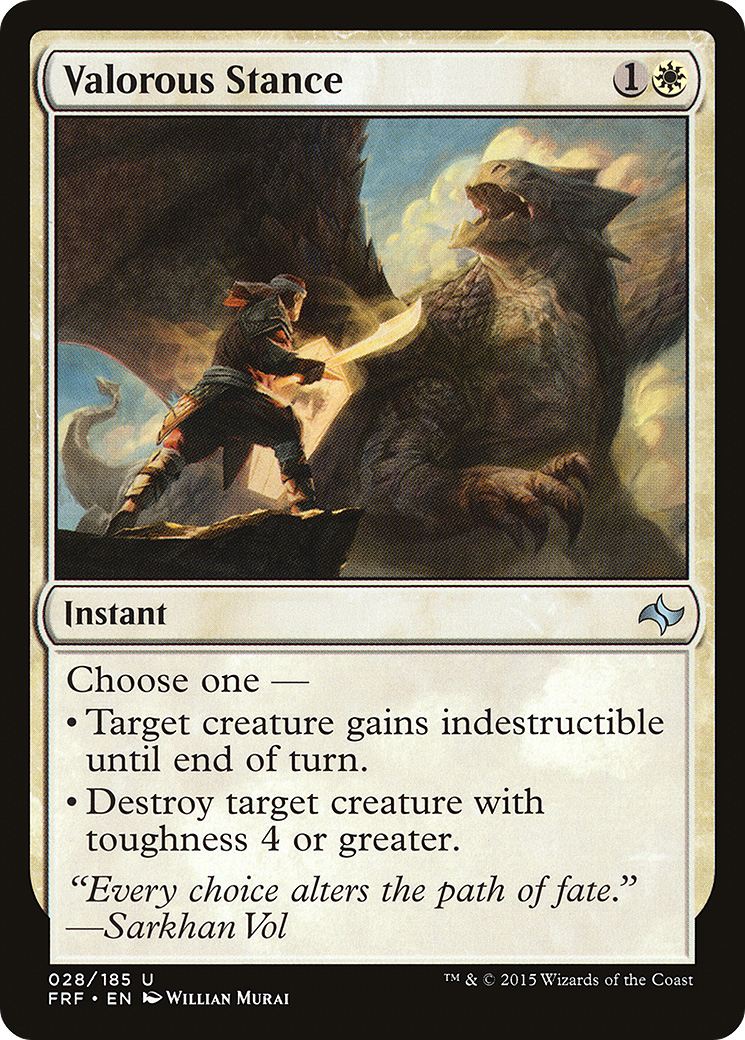 Image of Valorous Stance (FRF-028) - Fate Reforged