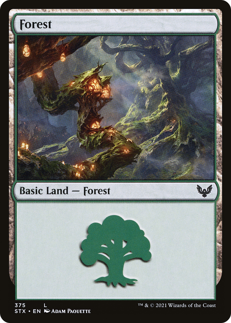 Image of Forest (375) (STX-375) - Strixhaven: School of Mages