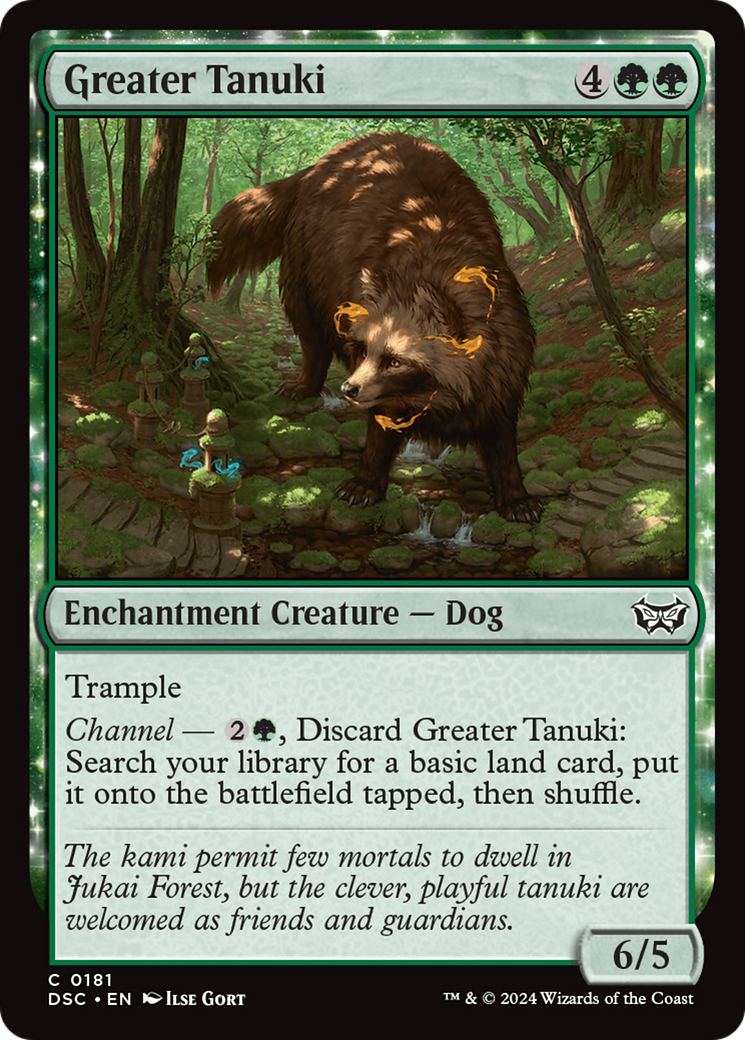 Image of Greater Tanuki (DSC-181) - Duskmourn: House of Horror Commander: (enchantment)