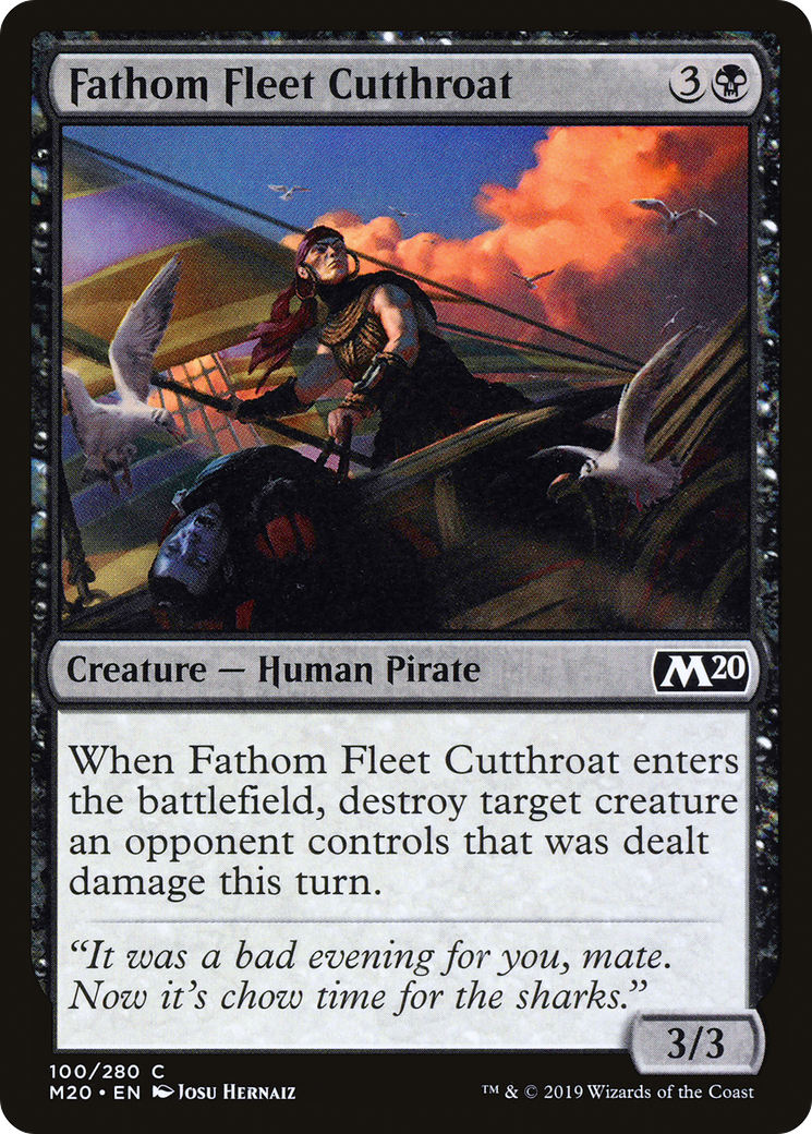 Image of Fathom Fleet Cutthroat (M20-100) - Core Set 2020