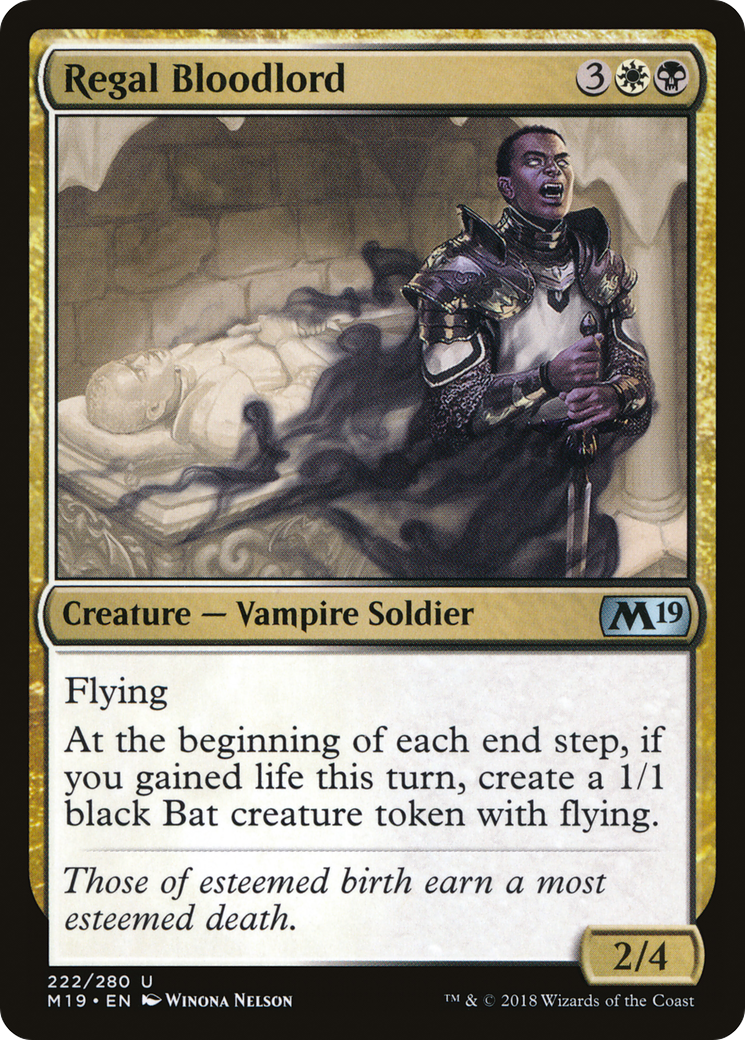 Image of Regal Bloodlord (M19-222) - Core Set 2019