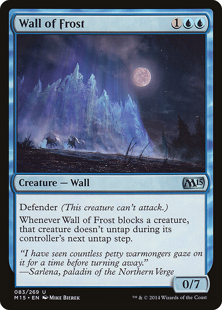 Image of Wall of Frost (M15-083) - Magic 2015