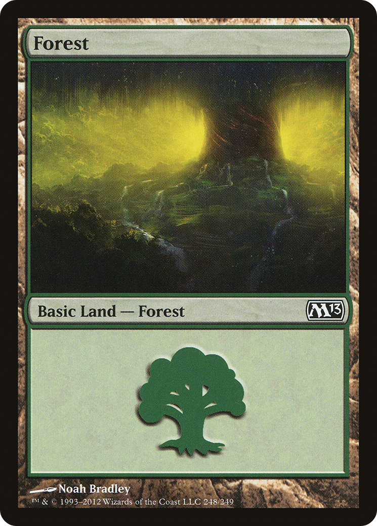 Image of Forest (248) (M13-248) - Magic 2013 Foil