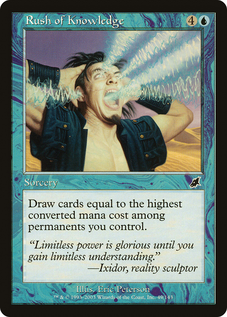 Image of Rush of Knowledge (SCG-049) - Scourge Foil