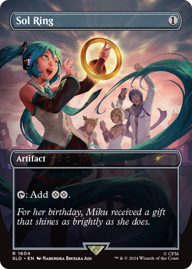 Image of Sol Ring (1604) (SLD-1604) - Secret Lair Drop (Borderless)