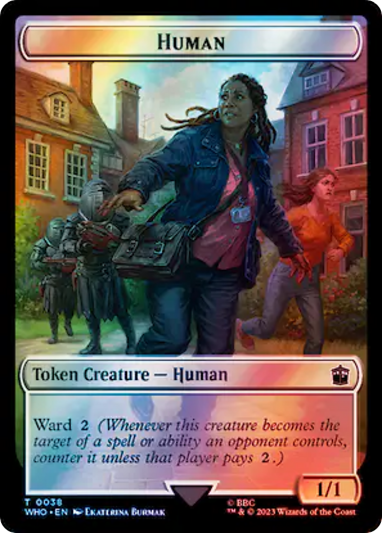 Image of Human (TWHO-038) - Doctor Who Tokens Foil