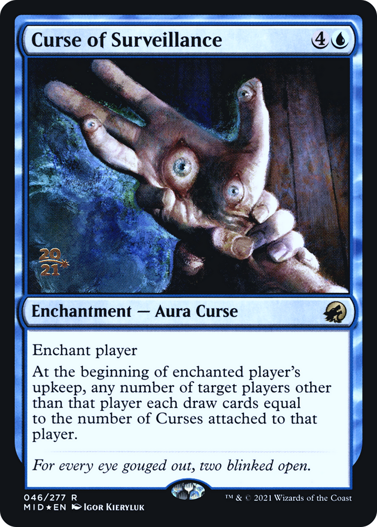 Image of Curse of Surveillance (PRE-46S) - Innistrad: Midnight Hunt Promos Foil