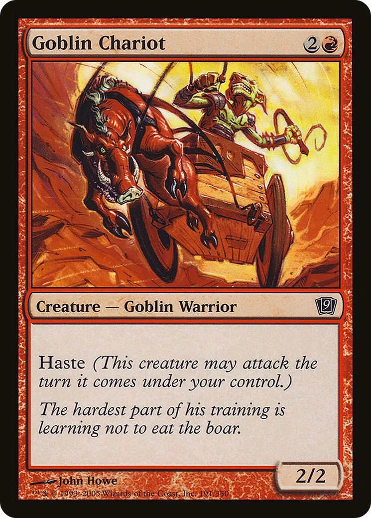 Image of Goblin Chariot (9ED-191) - 9th Edition Foil