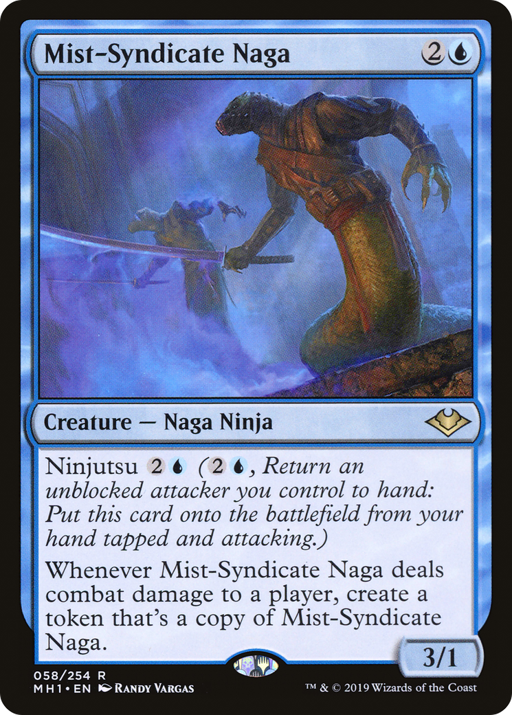 Image of Mist-Syndicate Naga (MH1-058) - Modern Horizons Foil