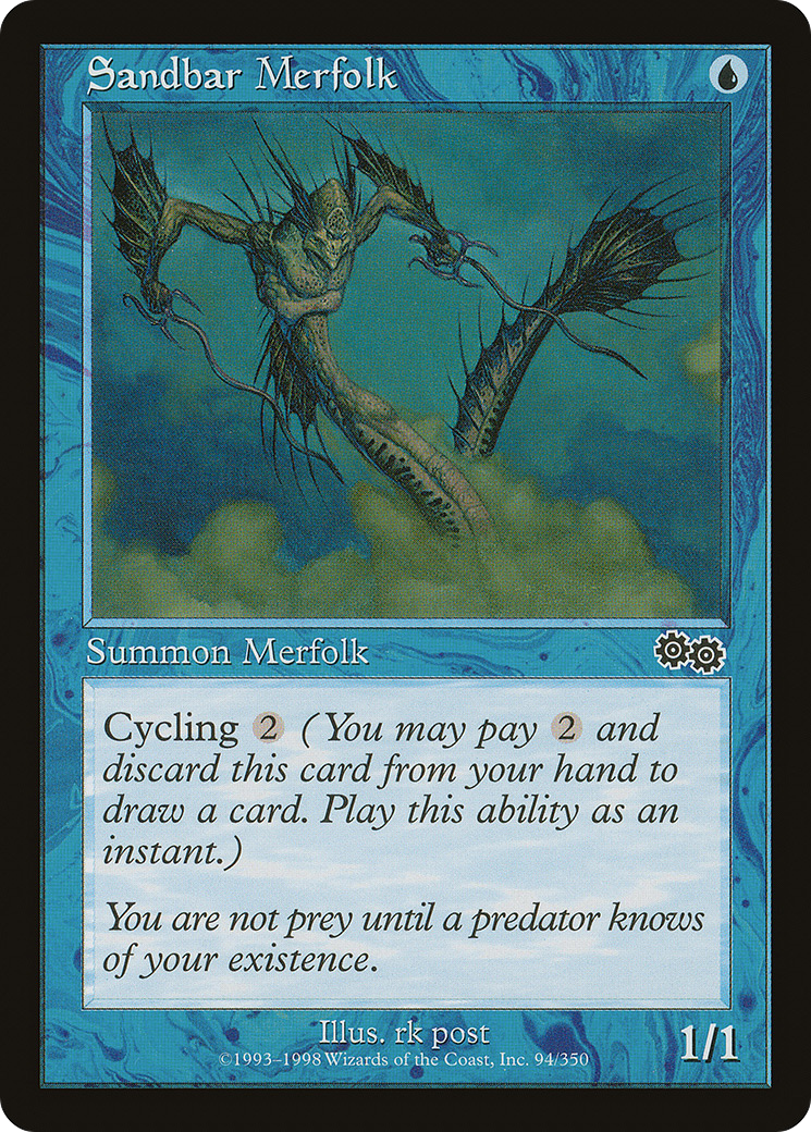 Image of Sandbar Merfolk (USG-094) - Urza's Saga