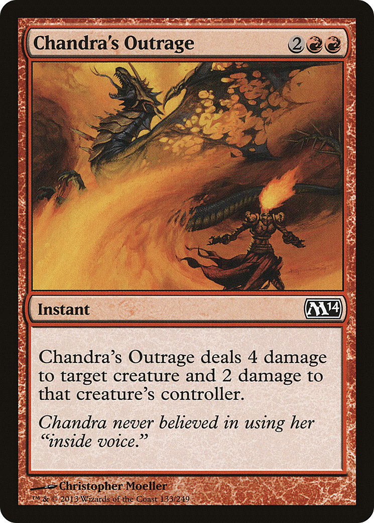 Image of Chandra's Outrage (M14-133) - Magic 2014 Foil
