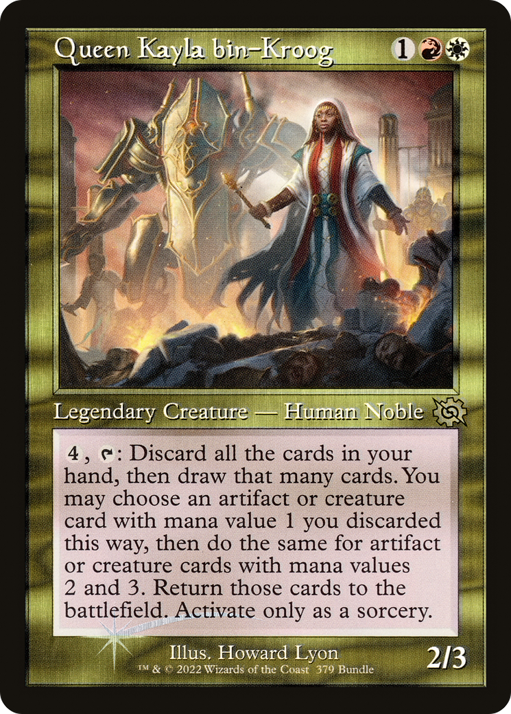 Image of Queen Kayla bin-Kroog (Retro Frame) (BRO Bundle) (UMP-379) - The Brothers' War Foil