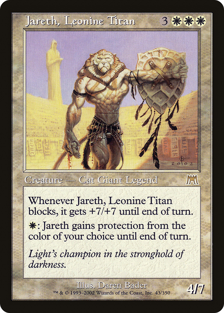 Image of Jareth, Leonine Titan (ONS-043) - Onslaught Foil
