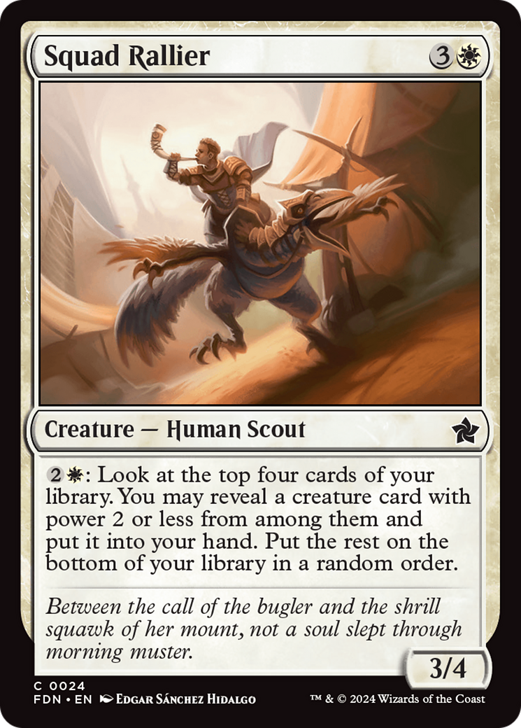 Image of Squad Rallier (FDN-024) - Foundations Foil
