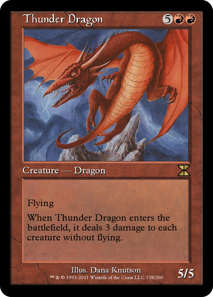 Image of Thunder Dragon (ME4-138) - Masters Edition IV Foil