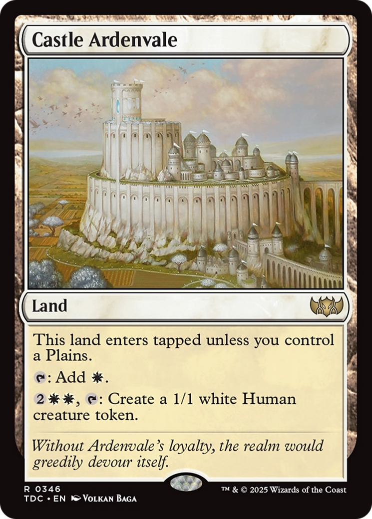 Image of Castle Ardenvale (TDC-346) - Commander: Tarkir: Dragonstorm