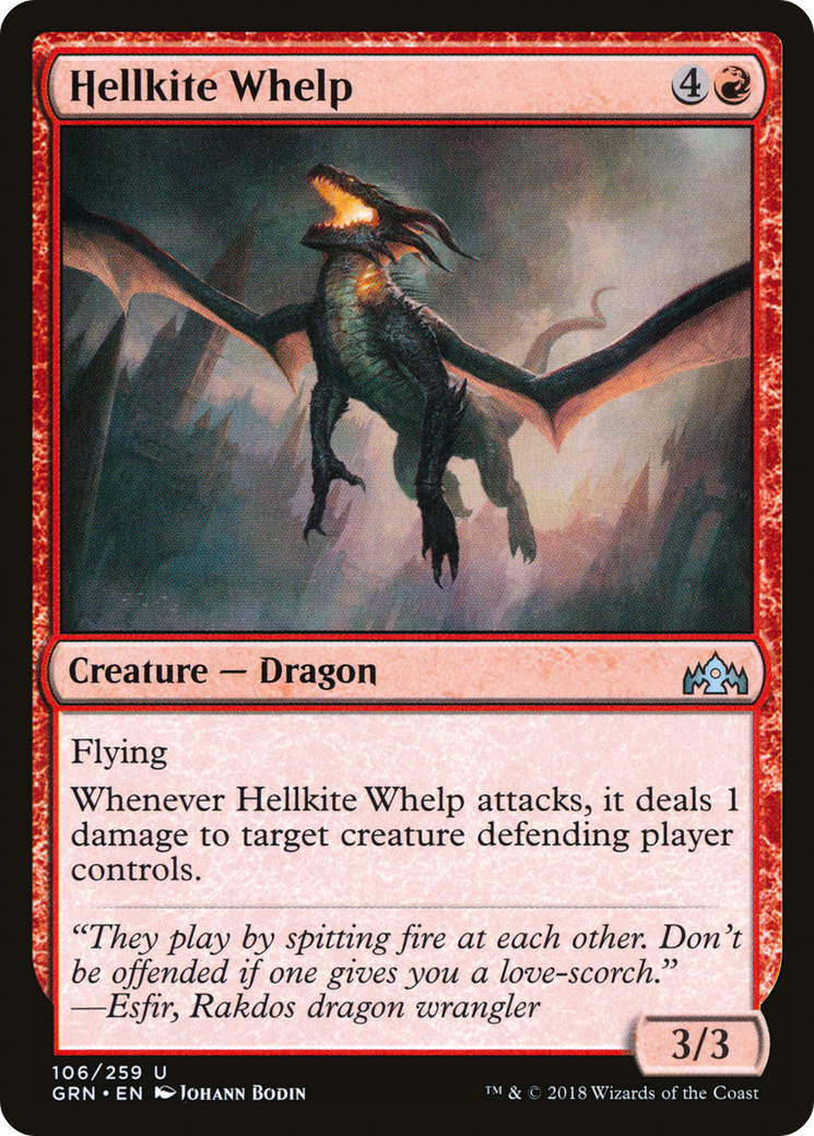 Image of Hellkite Whelp (GRN-106) - Guilds of Ravnica