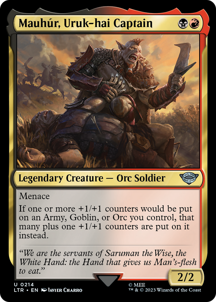 Image of Mauhur, Uruk-hai Captain (LTR-214) - The Lord of the Rings: Tales of Middle-earth