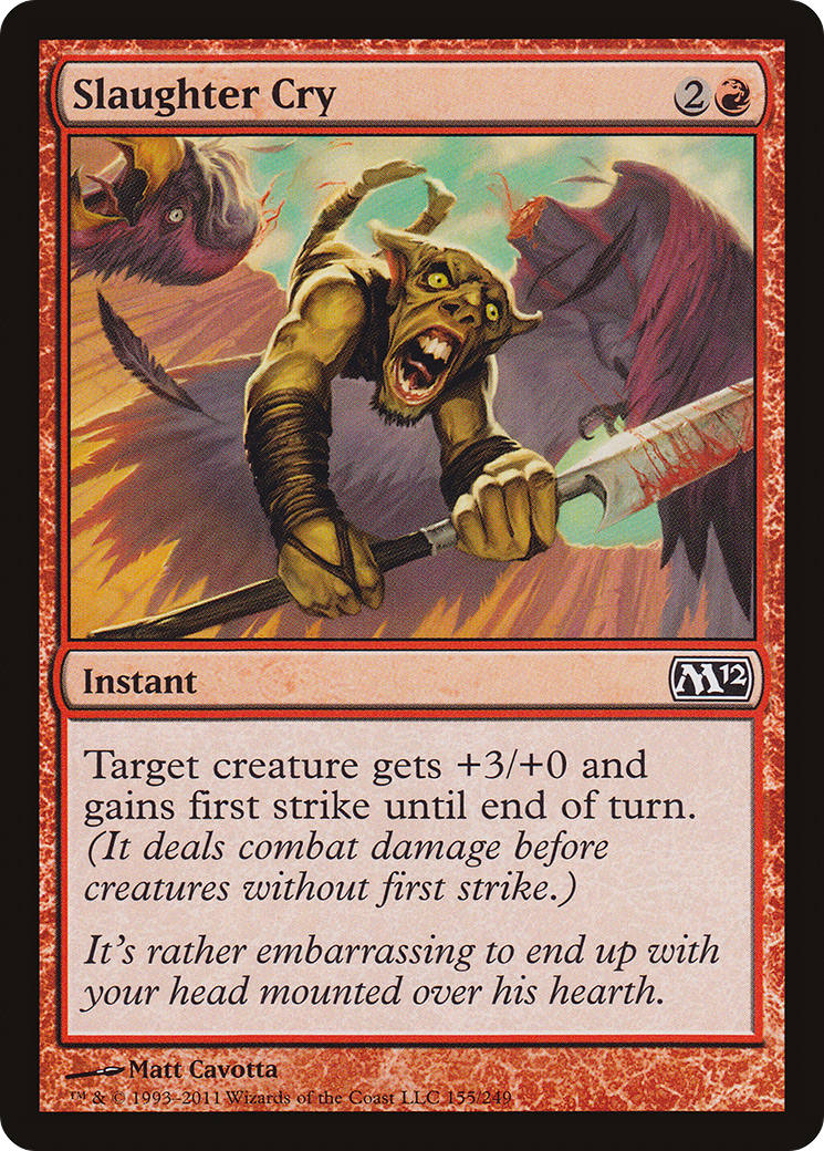 Image of Slaughter Cry (M12-155) - Magic 2012 Foil