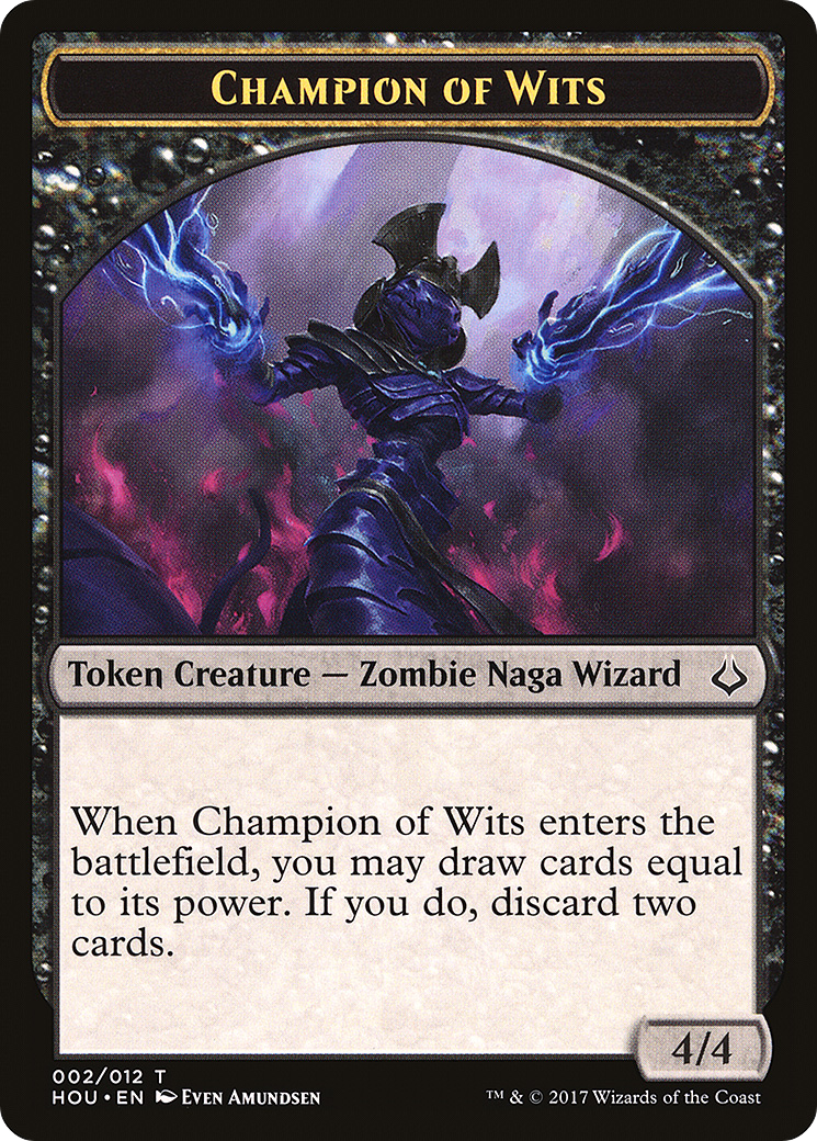 Image of Champion of Wits Token (HOU-002) - Hour of Devastation Tokens